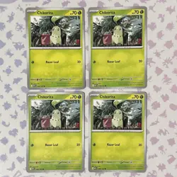 4x Chikorita 3x Bayleef 2x Meganium Pokemon TCG Mega Evolution Playset NM - Image 2