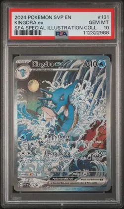 2024 POKEMON SVP EN-SV BLACK STAR PROMO #131 KINGDRA EX PSA 10 - Image 1