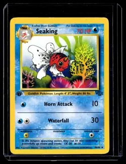 1999 TCG Pokemon Seaking Jungle 46/64 1st Edition Wizards Base Set - Image 1