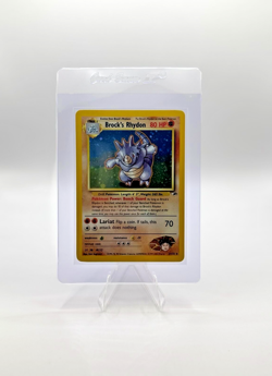 Pokemon TCG Brock's Rhydon Gym Heroes 2/132 Holo Unlimited Holo Rare EXCELLENT - Image 1