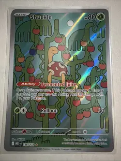 Shuckle 136/132 - ME01: Mega Evolution Pokemon Illustration Rare Holo NM - Image 1
