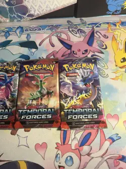Pokemon TCG Scarlet Violet Temporal Forces Booster Packs Full Art Set 4 Pack - Image 2