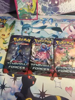 Pokemon TCG Scarlet Violet Temporal Forces Booster Packs Full Art Set 4 Pack - Image 3