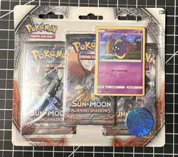 Pokemon TCG 2x Burning Shadows 3 Booster Pack Blister - Meowth and Cosmog promo - Image 4