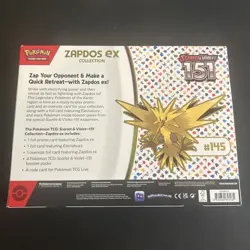 3X Pokemon TCG: Zapdos Ex Collection Boxes SV 3.5 English 151 All New & Sealed! - Image 4