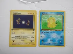 Pokemon TCG Team Rocket 1st Edition Magnemite & Psyduck In Excellent Condition - Image 1
