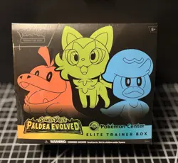 Pokemon TCG - Paldea Evolved Pokemon Center Elite Trainer Box ETB (small rip) 820650853678 - Image 1