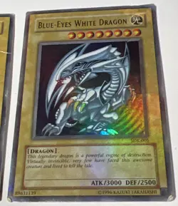 Blue Eyes White Dragon Lot SDK-001 Lot Of 4 Yu Gi Oh Heavy Played - Image 3