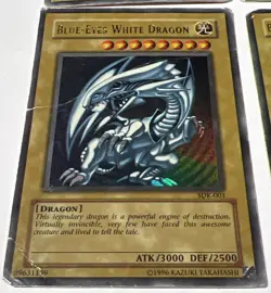 Blue Eyes White Dragon Lot SDK-001 Lot Of 4 Yu Gi Oh Heavy Played - Image 5