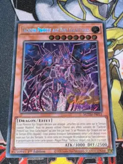 CARTE Yu Gi Oh TACHYON PRIMITIF AUX YEUX GALACTIQUES MZTM-FR011 1ere edition - Image 1