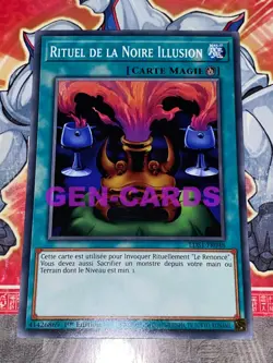 Carte Yu Gi Oh RITUEL DE LA NOIRE ILLUSION LDS1-FR048 x 3 - Image 1
