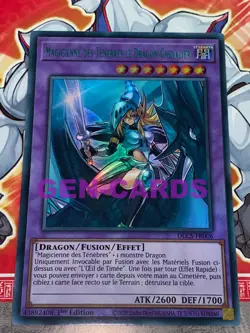 Carte Yu Gi Oh MAGICIENNE DES TENEBRES LE DRAGON CHEVALIER DLCS-FR006 VERT - Image 1