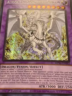 Albion The Sanctifire Dragon | MP24-EN082 | Prismatic Secret Rare | NM | YuGiOh! - Image 2