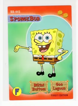 SpongeBob AA-013 Aquatic Amigos SpongeBob SquarePants Card (LB2) - Image 1