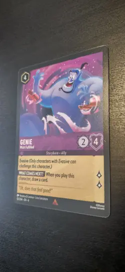Disney Lorcana TCG Genie Wish Fulfilled Card 53/204 Azurite Sea Regular Rare - Image 4