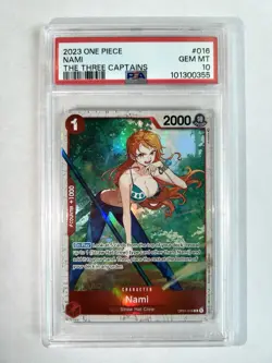 PSA 10 Nami OP01-016 - The Three Captains Starter Deck - ONE PIECE Card Game - Image 1