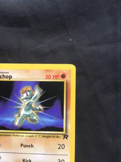 Pokemon Cards: Team Rocket 1st Edition Common: Machop 59/82 - Image 3