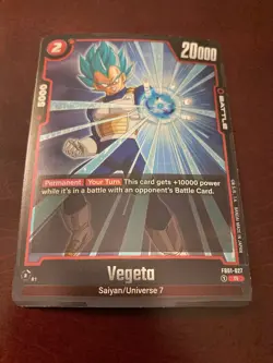 Vegeta FB01-027 Rare Foil Dragon Ball Super: Fusion World Awakened Pulse Card - Image 2