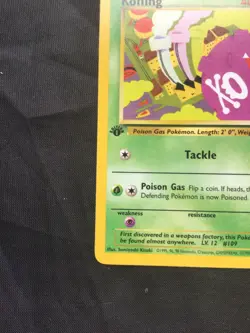 Pokemon Cards: Team Rocket 1st Edition Common: Koffing 58/82 - Image 5