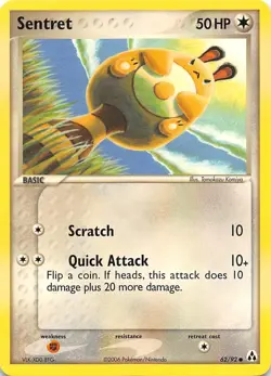 SENTRET 62/92 - COMMON - NON-HOLO - EX Legend Maker - Pokemon Card - NM/M - Image 1