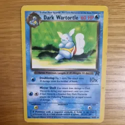 DARK WARTORTLE 46/82 POKEMON CARD (TEAM ROCKET SET) - Image 1