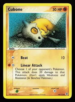 Cubone 60/112 Common EX FireRed & LeafGreen Pokemon Card - Image 1