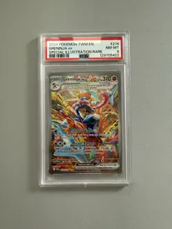 Pokemon Greninja EX TCG Scarlet & Violet Twilight Masquerade Card 214/167 PSA 8 - Image 1