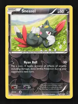 Sneasel 60/114 LP Steam Siege English Pokemon Card TCG - Image 1