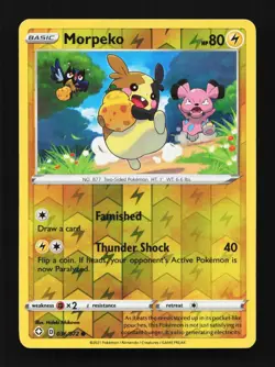 Morpeko 036/072 Shining Fates English Pokemon Card TCG - Image 1