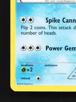 Corsola 29/122 LP BREAKpoint English Pokemon Card TCG - Image 2