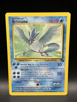 Articuno 17/62 - Pokemon Fossil Unlimited Card - LP - Image 1