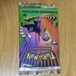 1ST EDITION GYM CHALLENGE BOOSTER PACK (OPEN, NO CARDS) GIAVANNI ARTWORK - Image 4