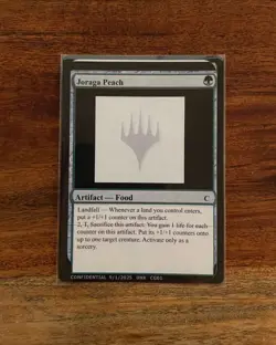 Joraga Peach Unknown Event Playtest Card - MTG MagicCon Atlanta 2025 - Image 1