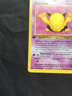Pokemon Cards: Team Rocket 1st Edition Common: Drowzee 54/82 - Image 5