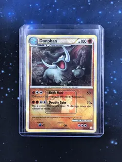 Pokemon Donphan REVERSE HOLO League Promo Card 40/123 Cross Hatch HGSS Very Rare - Image 1