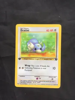 Pokemon Cards: Team Rocket 1st Edition Common: Dratini 53/82 - Image 1