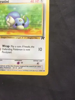 Pokemon Cards: Team Rocket 1st Edition Common: Dratini 53/82 - Image 4