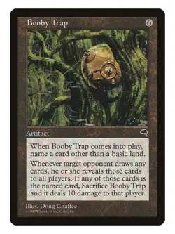 Booby Trap MTG Tempest Rare LP Lightly Played Single Card - Image 1