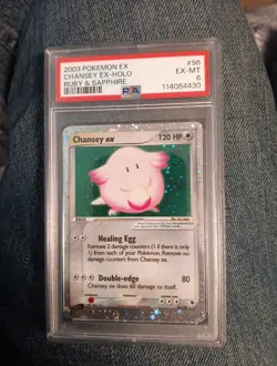 2003 Pokemon EX Chaney Holo Ruby & Sapphire Card PSA 6 #96 - Image 1