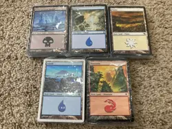 Sealed Old MTG Basic Land packs 200 Lot Plains Island Forest Mountain Swamp Snow - Image 1