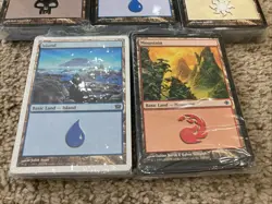 Sealed Old MTG Basic Land packs 200 Lot Plains Island Forest Mountain Swamp Snow - Image 3