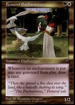 Mint/Near-Mint, English - 1 x MTG Femeref Enchantress Visions - Image 1