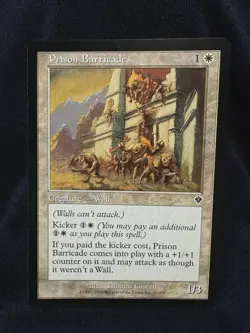 MTG - Prison Barricade - Invasion - NM - Free Shipping! - Buy more & Save! - Image 1