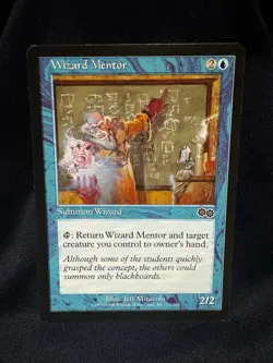 MTG - Wizard Mentor - Urza's Saga - NM - Free Shipping! - Buy More & Save! - Image 1