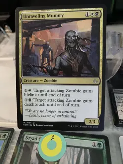 Magic the Gathering MTG Unraveling Mummy (147) Hour of Devastation LP - Image 1