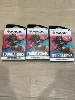 3 Magic The Gathering Foundations Jumpstart Pack 2 Boosters Box Factory Sealed - Image 1