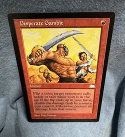 MTG - Desperate Gambit - Weatherlight - NM - Free Shipping! - Buy more & Save! - Image 1