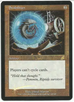 MTG Stabilizer FOIL Scourge Rare Played - Image 1