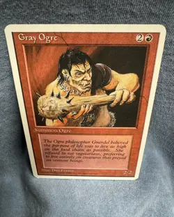 MTG - Gray Ogre - 4th Edition - NM - Free Shipping! - Buy more & Save! - Image 1