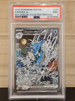 Pokemon Kingdra EX SVP131 Shrouded Fable Black Star Promo PSA 9 2024 - Image 1